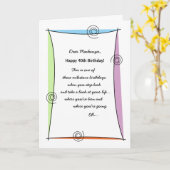 Geniet van het moment 40ste verjaardag kaart (Gele Bloem)