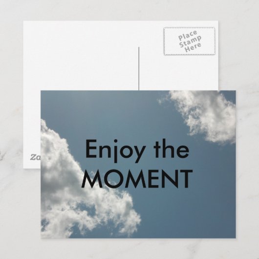 Geniet van het moment briefkaart (Voorkant / Achterkant)