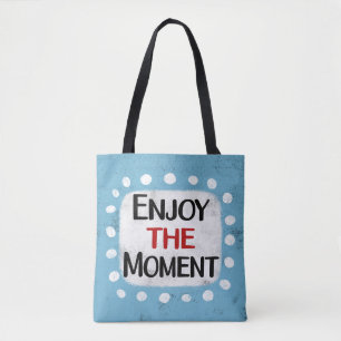 Geniet van het moment Canvas tas