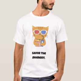 Geniet van het moment / Funny Cat T-shirt