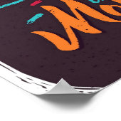 Geniet van het moment - Inspirerend offerte ontwer Poster (Hoek)