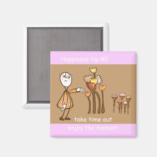 geniet van het moment magneet (Voorkant / Achterkant)