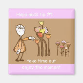 geniet van het moment magneet (Voorkant)