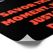 Geniet van het moment poster (Hoek)