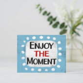Geniet van het moment Wenskaart Kaart (Staand voorkant)