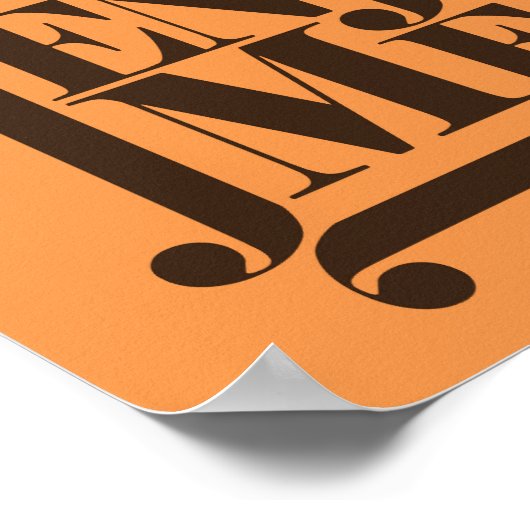 Geniet van het ontwerp van uw maaltijdprijsopgave poster (Hoek)