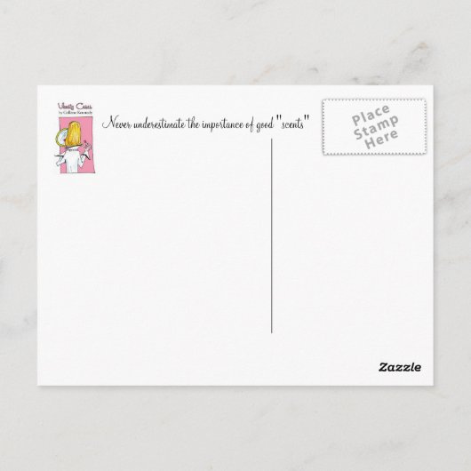 Geniet van het parfumerende briefkaart (Achterkant)