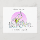 Geniet van het parfumerende briefkaart (Voorkant)