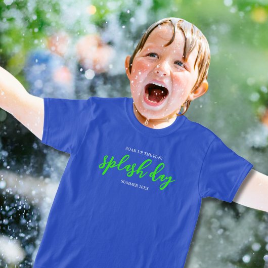 Geniet van het plezier! Aangepaste Splash Day Summ T-shirt