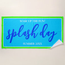 Geniet van het plezier | Summer Splash Day | Pool Strandlaken