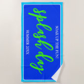 Geniet van het plezier | Summer Splash Day | ultra Strandlaken (Voorkant)