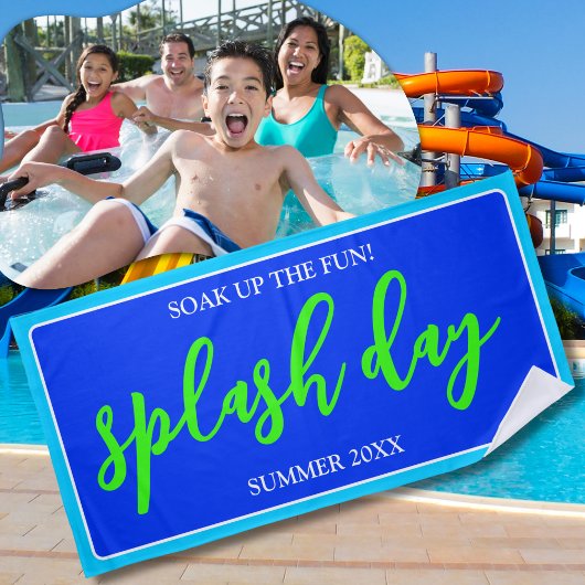 Geniet van het plezier | Summer Splash Day | ultra Strandlaken