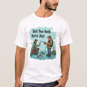 Geniet van het plezier van het vissen t-shirt