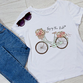 Geniet van het ritje fiets voor vrouwen t-shirt