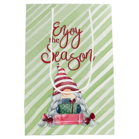 Geniet van het seizoen medium cadeauzakje (Achterkant)