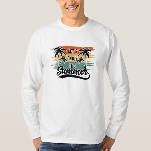 Geniet van het Tropical Vibes T-shirt (Voorkant)