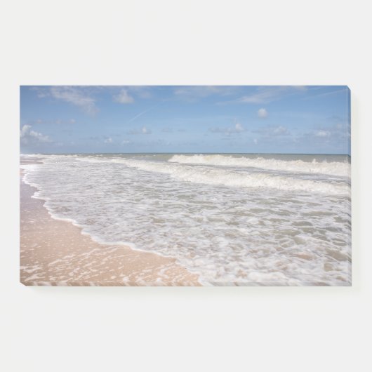 Geniet van het uitzicht van het tropische strand post-it® notes (Voorkant)