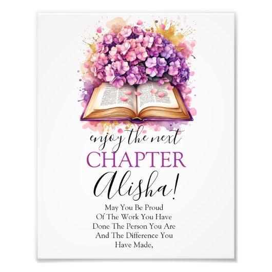 Geniet van het volgende hoofdstuk Boek Pensioen Te Foto Afdruk (Voorkant)