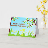 Geniet van het voorjaar - Kaart (Gele Bloem)