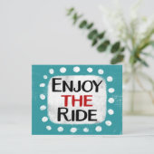 Geniet van het Wenskaart Kaart (Staand voorkant)