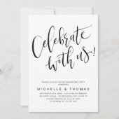 Geniet van het zwarte witte moderne, eenvoudige Am Kaart (Voorkant)