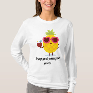 Geniet van je ananassap t-shirt