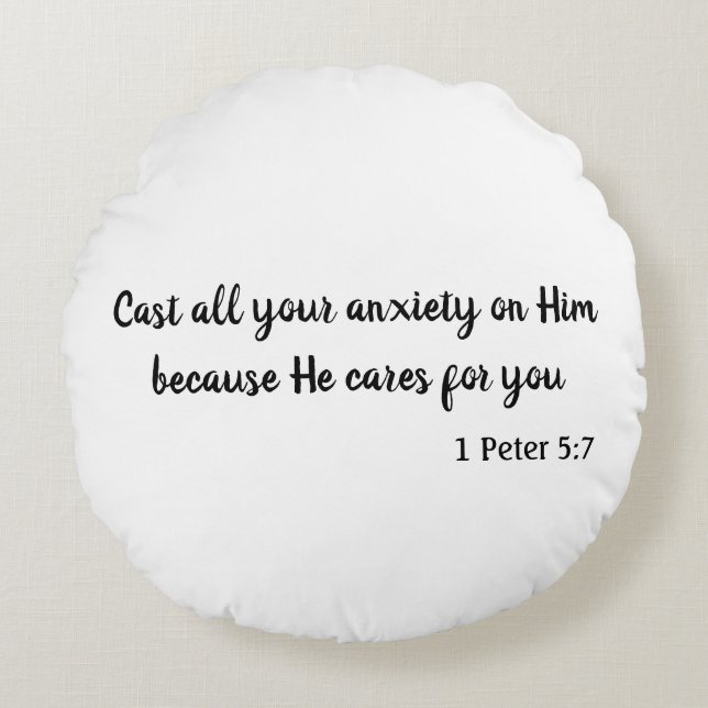 Geniet van je angst rond kussen (Voorkant)