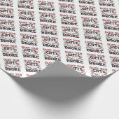 Geniet van je cadeautjes omdat ik nu broke ben cadeaupapier (Hoek)