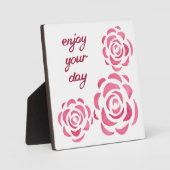 Geniet van je dag fotoplaat (Voorkant)