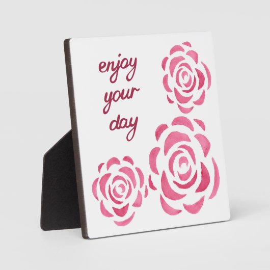 Geniet van je dag fotoplaat (Voorkant)