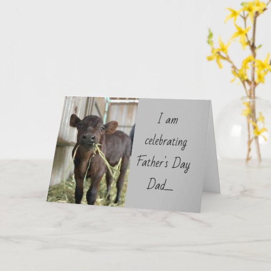 GENIET VAN JE DAG PAPA EN IK HOU VAN JE VADERDAG KAART (Gele Bloem)