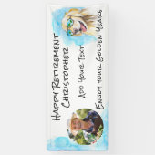 Geniet van je gouden jaren grappige woordspeling H Spandoek (Verticaal)