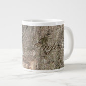 Geniet van je koffie grote koffiekop (Voorkant rechts)