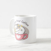 Geniet van je koffie koffiemok (Voorkant links)