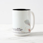 Geniet van je koffie tweekleurige koffiemok (Voorkant rechts)