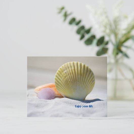 Geniet van je leven briefkaart (Staand voorkant)