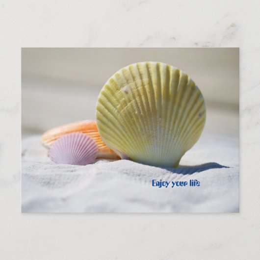 Geniet van je leven briefkaart (Voorkant)