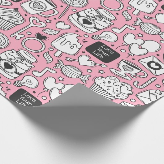 Geniet van je leven cadeaupapier (Hoek)