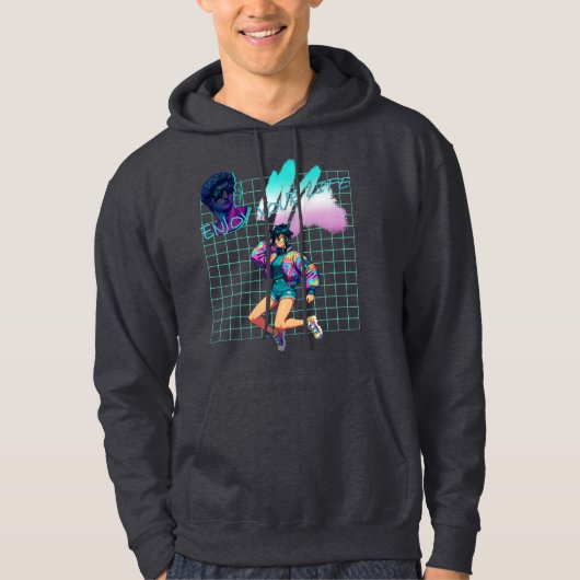 Geniet van je leven hoodie (Voorkant)