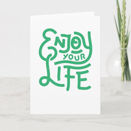 Geniet van je leven kaart (Voorkant)