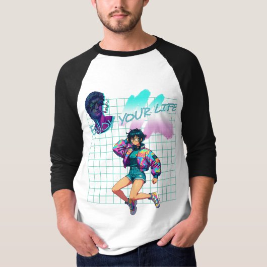 Geniet van je leven t-shirt (Voorkant)