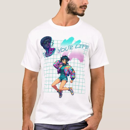 Geniet van je leven t-shirt (Voorkant)