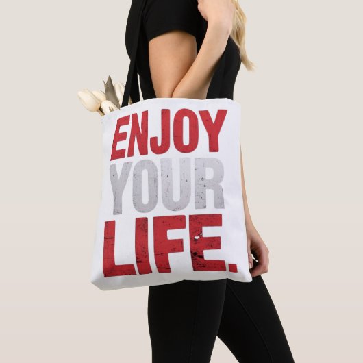 Geniet van je leven tote bag (Dichtbij)