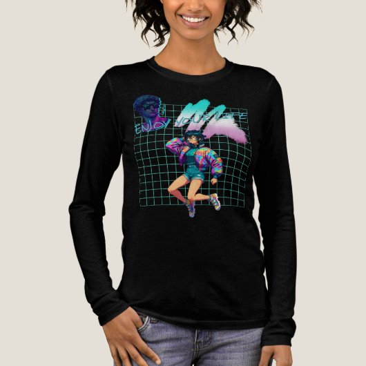 Geniet van je leven Tri-Blend shirt (Voorkant)