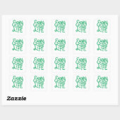 Geniet van je leven vierkante sticker (Vel)