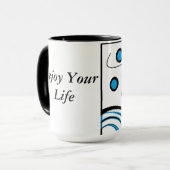 Geniet van je levensechte Mok (Voorkant links)