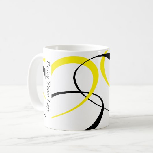 Geniet van je levensontwerp-Mok Mok (Voorkant links)