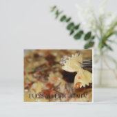 Geniet van je maaltijd in het Italiaans Briefkaart (Staand voorkant)