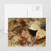 Geniet van je maaltijd in het Italiaans Briefkaart (Voorkant / Achterkant)