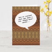 Geniet van je oude grappige verjaardag kaart (Gele Bloem)